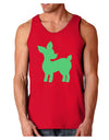 Cute Red and Green Rudolph - Christmas Dark Loose Tank Top by TooLoud-Mens Loose Tank Top-TooLoud-Red-Small-Davson Sales