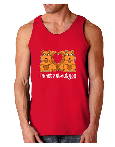 Cute Squirrels - I'm Nuts About You Dark Loose Tank Top by TooLoud-Mens Loose Tank Top-TooLoud-Red-Small-Davson Sales