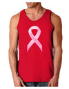 Pink Breast Cancer Awareness Ribbon - Stronger Everyday Dark Loose Tank Top-Mens Loose Tank Top-TooLoud-Red-Small-Davson Sales