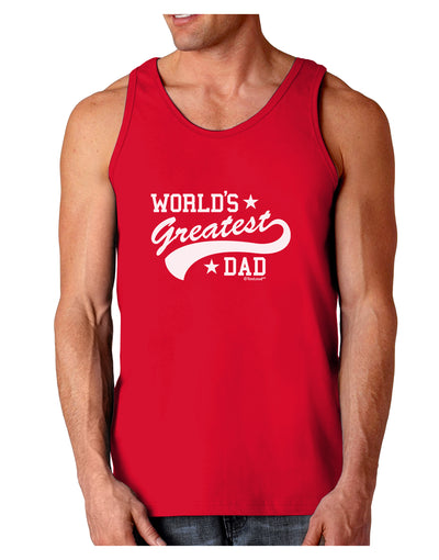 World's Greatest Dad - Sport Style Dark Loose Tank Top by TooLoud-Mens Loose Tank Top-TooLoud-Red-Small-Davson Sales