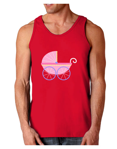 Baby Girl Carriage Dark Loose Tank Top-Mens Loose Tank Top-TooLoud-Red-Small-Davson Sales