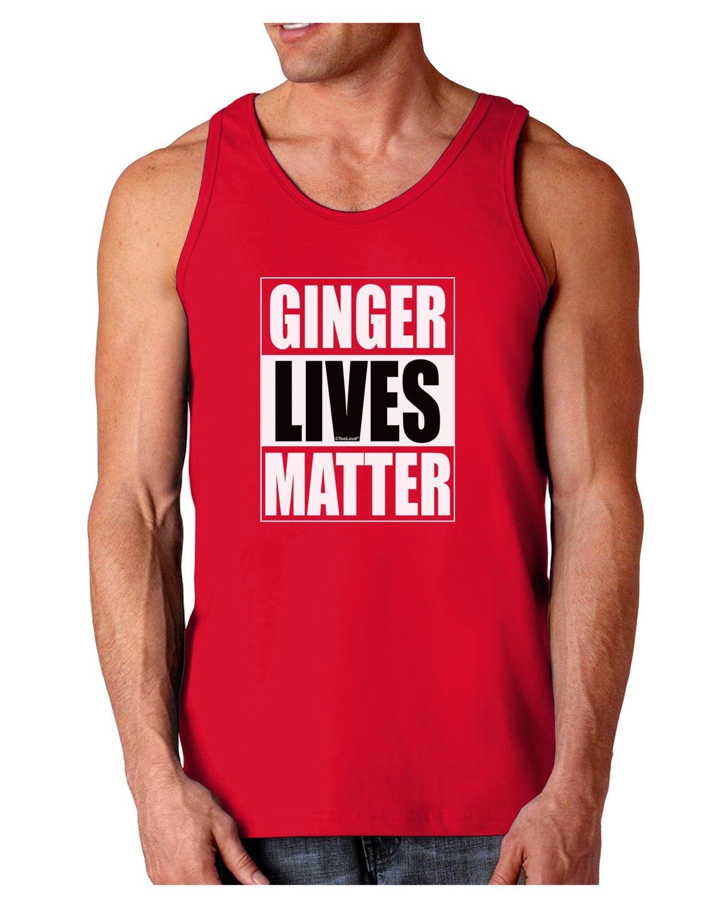Ginger Lives Matter Dark Loose Tank Top by TooLoud-Mens Loose Tank Top-TooLoud-Red-Small-Davson Sales
