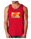 Colorado - Autumn Text Dark Loose Tank Top-Mens Loose Tank Top-TooLoud-Red-Small-Davson Sales