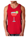 Red Margarita with Lime - Cinco de Mayo Dark Loose Tank Top by TooLoud-Mens Loose Tank Top-TooLoud-Red-Small-Davson Sales