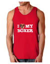 I Heart My Boxer Dark Loose Tank Top by TooLoud-Mens Loose Tank Top-TooLoud-Red-Small-Davson Sales