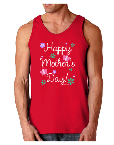 Happy Mother's Day Design Dark Loose Tank Top by TooLoud-Mens Loose Tank Top-TooLoud-Red-Small-Davson Sales