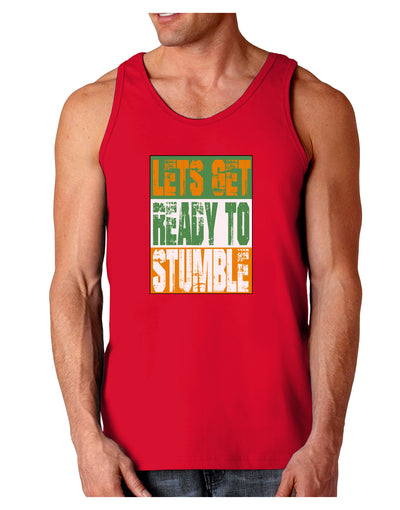 Lets Get Ready To Stumble Dark Loose Tank Top by TooLoud-Mens Loose Tank Top-TooLoud-Red-Small-Davson Sales