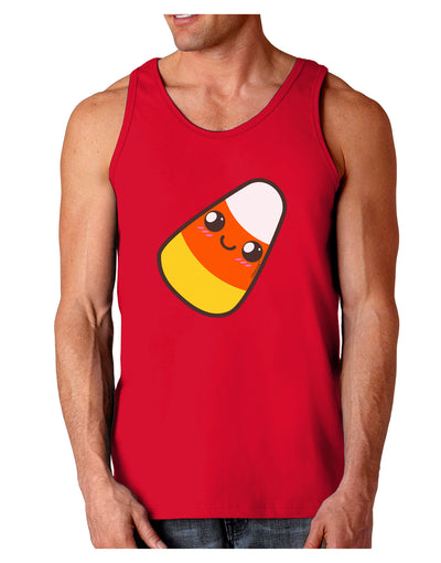 Cute Mother Candy Corn Family Halloween Dark Loose Tank Top-Mens Loose Tank Top-TooLoud-Red-Small-Davson Sales