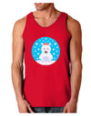 Cute Polar Bear - Christmas Dark Loose Tank Top by TooLoud-Mens Loose Tank Top-TooLoud-Red-Small-Davson Sales