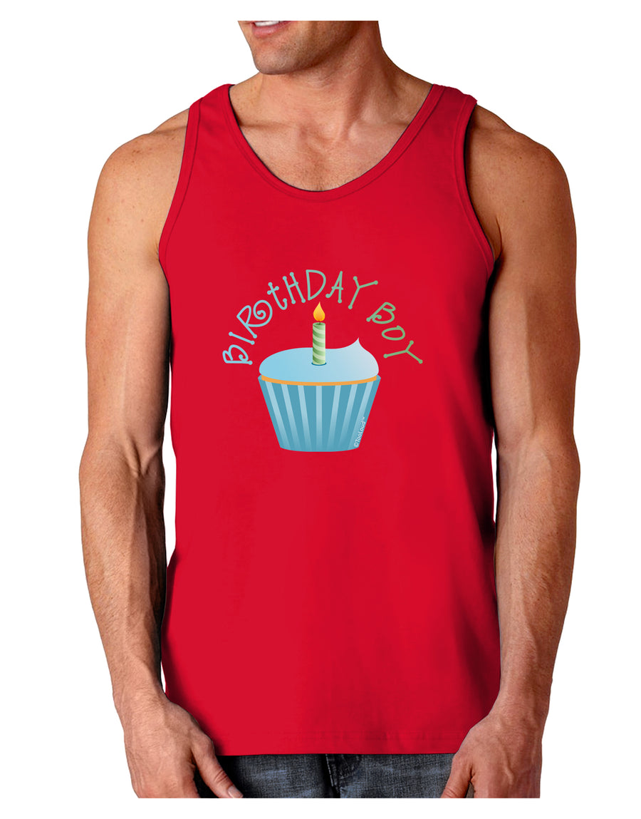 Birthday Boy - Candle Cupcake Dark Loose Tank Top by TooLoud-Mens Loose Tank Top-TooLoud-Black-Small-Davson Sales