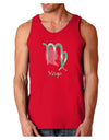 Virgo Symbol Dark Loose Tank Top-Mens Loose Tank Top-TooLoud-Red-Small-Davson Sales