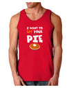 Eat Your Pie Dark Loose Tank Top-Mens Loose Tank Top-TooLoud-Red-Small-Davson Sales