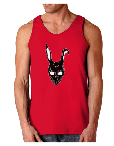 Scary Bunny Face Black Dark Loose Tank Top-Mens Loose Tank Top-TooLoud-Red-Small-Davson Sales