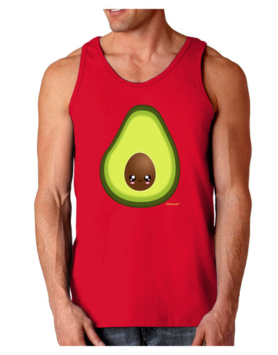 Cute Avocado Design Dark Loose Tank Top-Mens Loose Tank Top-TooLoud-Red-Small-Davson Sales