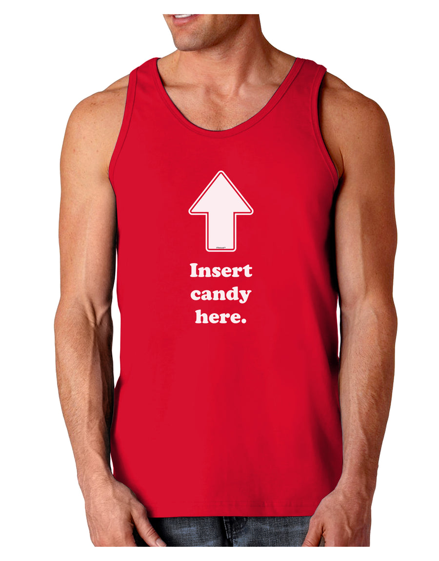 Insert Candy Here - Funny Dark Loose Tank Top-Mens Loose Tank Top-TooLoud-Black-Small-Davson Sales