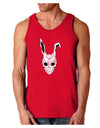 Scary Bunny Face White Distressed Dark Loose Tank Top-Mens Loose Tank Top-TooLoud-Red-Small-Davson Sales