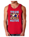 True Native American Dark Loose Tank Top-Mens Loose Tank Top-TooLoud-Red-Small-Davson Sales