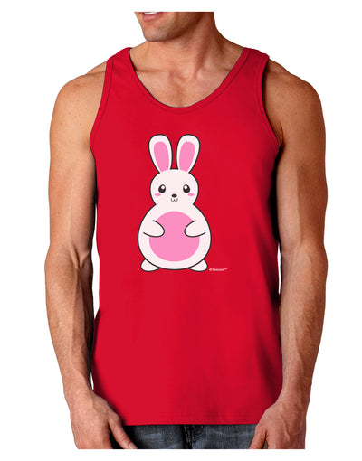 Cute Easter Bunny - Pink Dark Loose Tank Top by TooLoud-Mens Loose Tank Top-TooLoud-Red-Small-Davson Sales