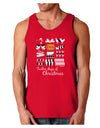 12 Days of Christmas Text Color Dark Loose Tank Top-Mens Loose Tank Top-TooLoud-Red-Small-Davson Sales