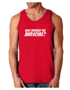 Who Ordered The Awesome Dark Loose Tank Top by TooLoud-Mens Loose Tank Top-TooLoud-Red-Small-Davson Sales