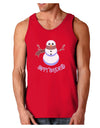 Snowman - Happy Holidays Dark Loose Tank Top-Mens Loose Tank Top-TooLoud-Red-Small-Davson Sales