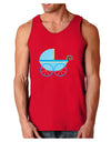 Baby Boy Carriage Dark Loose Tank Top-Mens Loose Tank Top-TooLoud-Red-Small-Davson Sales