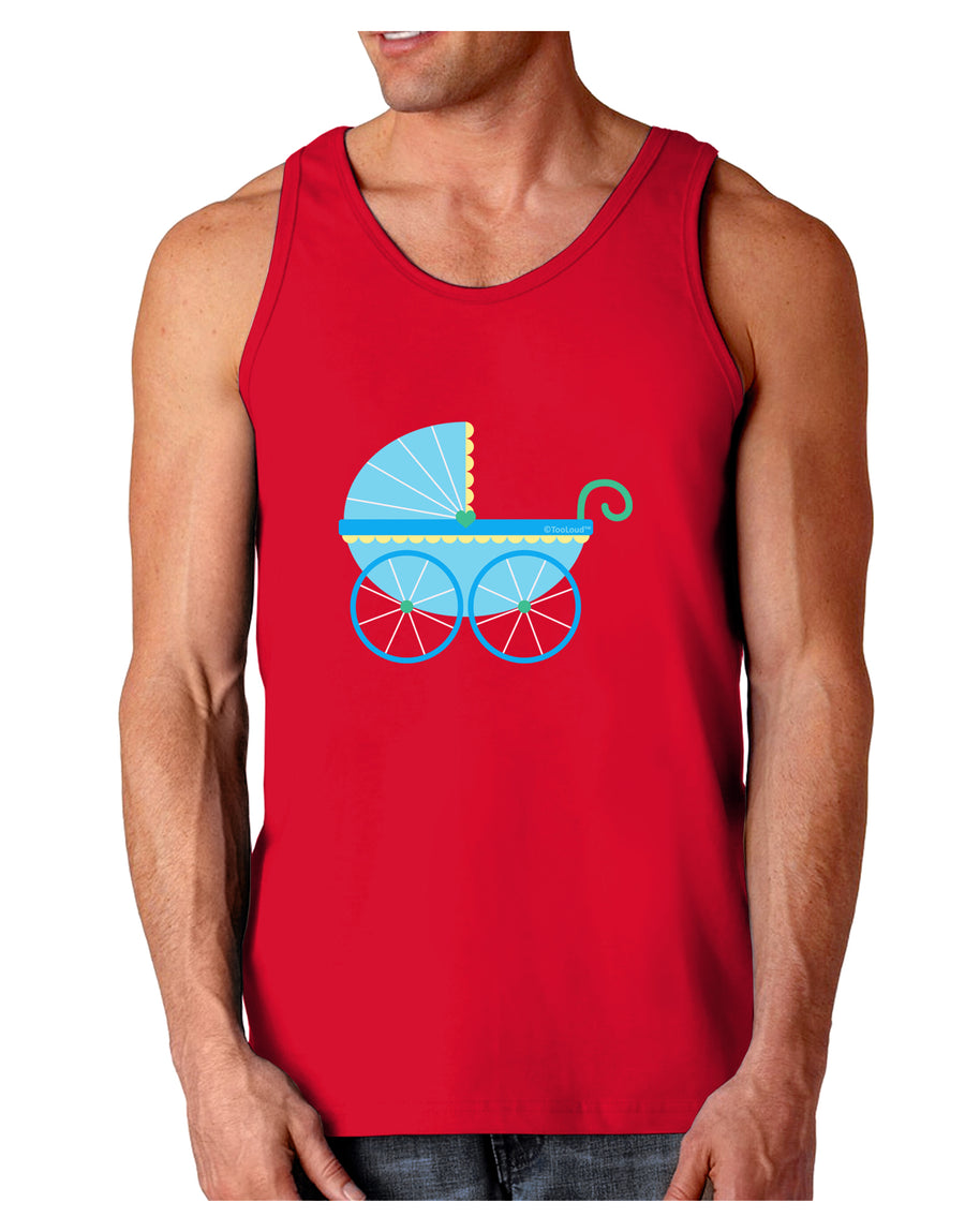 Baby Boy Carriage Dark Loose Tank Top-Mens Loose Tank Top-TooLoud-Black-Small-Davson Sales