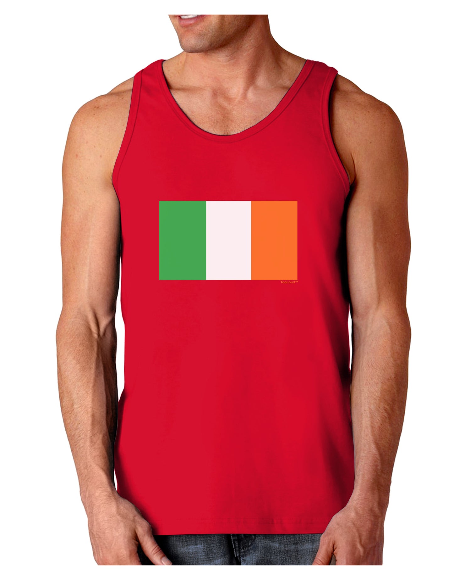 Irish Flag - Flag of Ireland Dark Loose Tank Top-Mens Loose Tank Top-TooLoud-Red-Small-Davson Sales