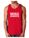 Badass Grandpa Dark Loose Tank Top by TooLoud-Mens Loose Tank Top-TooLoud-Red-Small-Davson Sales