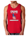 Proud to Be an Americat Dark Loose Tank Top by TooLoud-Mens Loose Tank Top-TooLoud-Red-Small-Davson Sales