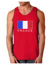 French Flag - France Text Dark Loose Tank Top by TooLoud-Mens Loose Tank Top-TooLoud-Red-Small-Davson Sales