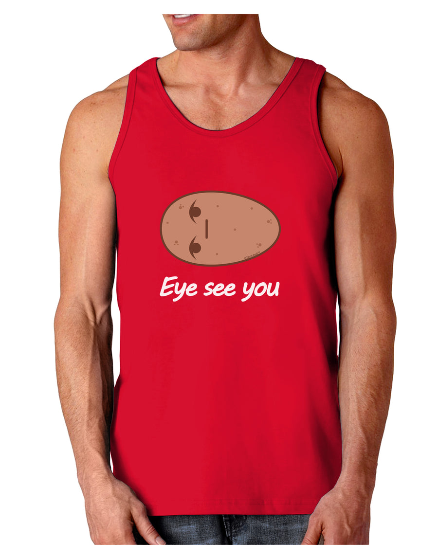 Potato - Eye See You Dark Loose Tank Top-Mens Loose Tank Top-TooLoud-Black-Small-Davson Sales