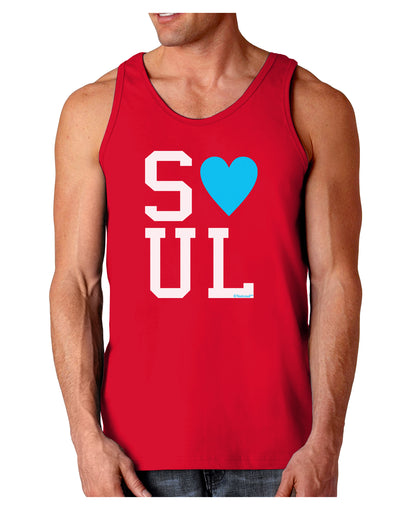 Matching Soulmate Design - Soul - Blue Dark Loose Tank Top by TooLoud-Mens Loose Tank Top-TooLoud-Red-Small-Davson Sales