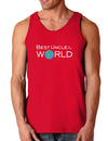 Best Uncle in the World Dark Loose Tank Top-Mens Loose Tank Top-TooLoud-Red-Small-Davson Sales