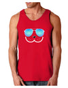 Kyu-T Face - Dewy Cool Sunglasses Dark Loose Tank Top-Mens Loose Tank Top-TooLoud-Red-Small-Davson Sales