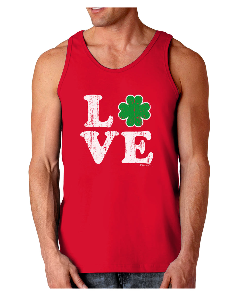 Irish Love - Distressed Dark Loose Tank Top by TooLoud-Mens Loose Tank Top-TooLoud-Black-Small-Davson Sales