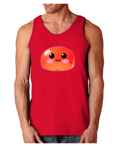 Cute RPG Slime - Red Dark Loose Tank Top by TooLoud-Mens Loose Tank Top-TooLoud-Red-Small-Davson Sales