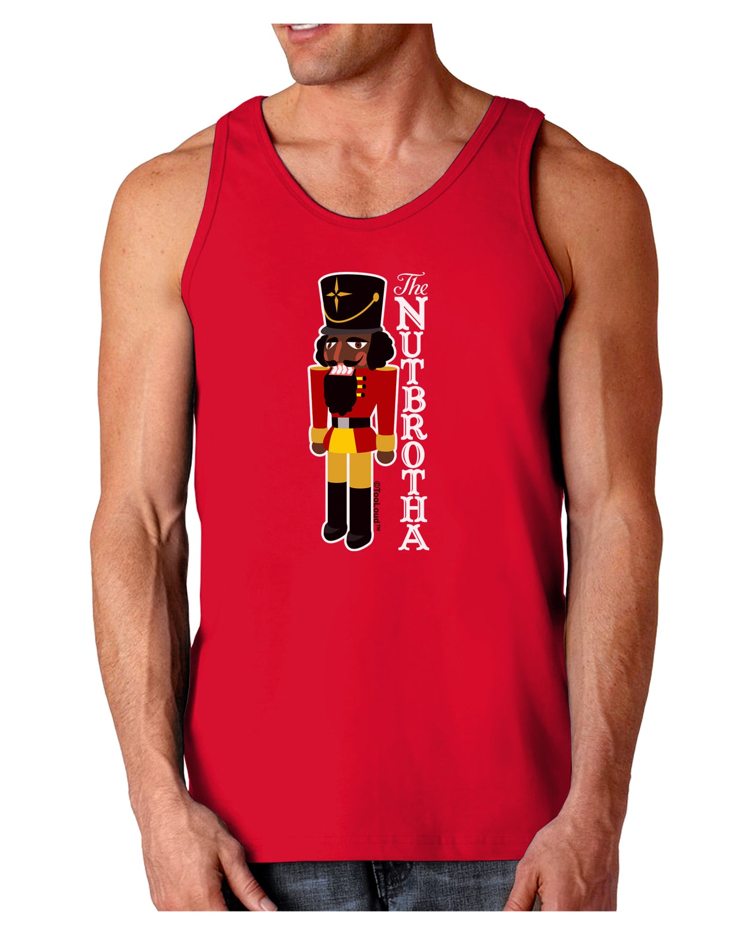 The Nutbrotha - Black Nutcracker Dark Loose Tank Top by-Mens Loose Tank Top-TooLoud-Red-Small-Davson Sales
