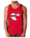 Boo Ya Cool Ghost Halloween Dark Loose Tank Top-Mens Loose Tank Top-TooLoud-Red-Small-Davson Sales