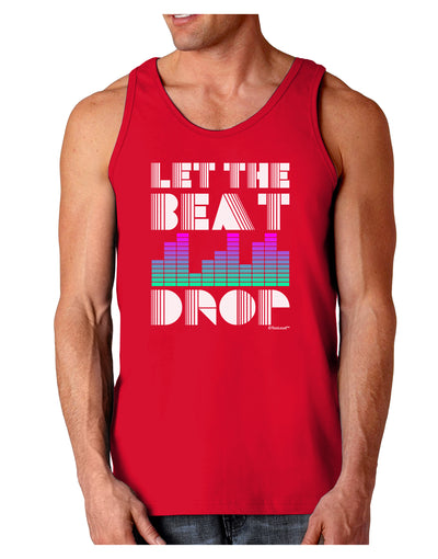 Let the Beat Drop Design Dark Loose Tank Top by TooLoud-Mens Loose Tank Top-TooLoud-Red-Small-Davson Sales