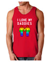 I Love My Daddies LGBT Dark Loose Tank Top-Mens Loose Tank Top-TooLoud-Red-Small-Davson Sales