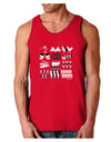 Twelve Days of Christmas Dark Loose Tank Top-Mens Loose Tank Top-TooLoud-Red-Small-Davson Sales