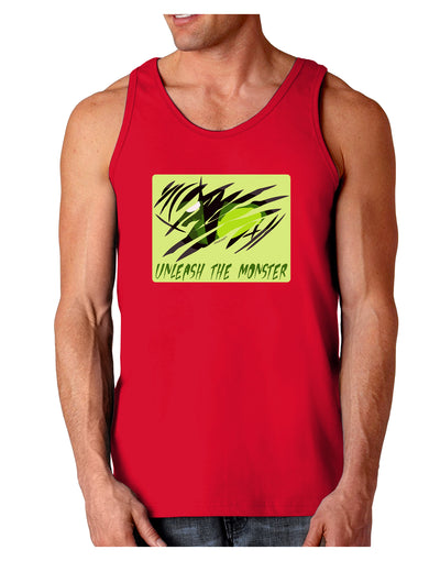 Unleash The Monster Dark Loose Tank Top-Mens Loose Tank Top-TooLoud-Red-Small-Davson Sales