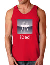 iDad Grill Dark Loose Tank Top-Mens Loose Tank Top-TooLoud-Red-Small-Davson Sales