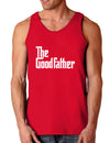 The Good Father Dark Loose Tank Top-Mens Loose Tank Top-TooLoud-Red-Small-Davson Sales