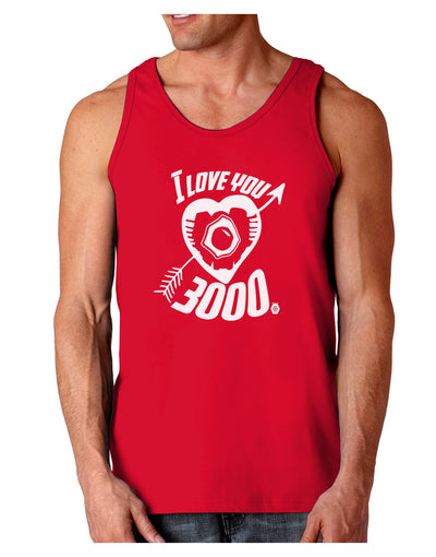 TooLoud I Love You 3000 Dark Loose Tank Top-Mens Loose Tank Top-TooLoud-Red-Small-Davson Sales