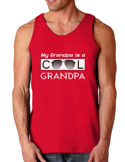 My Grandpa is a Cool Grandpa Dark Loose Tank Top-Mens Loose Tank Top-TooLoud-Red-Small-Davson Sales