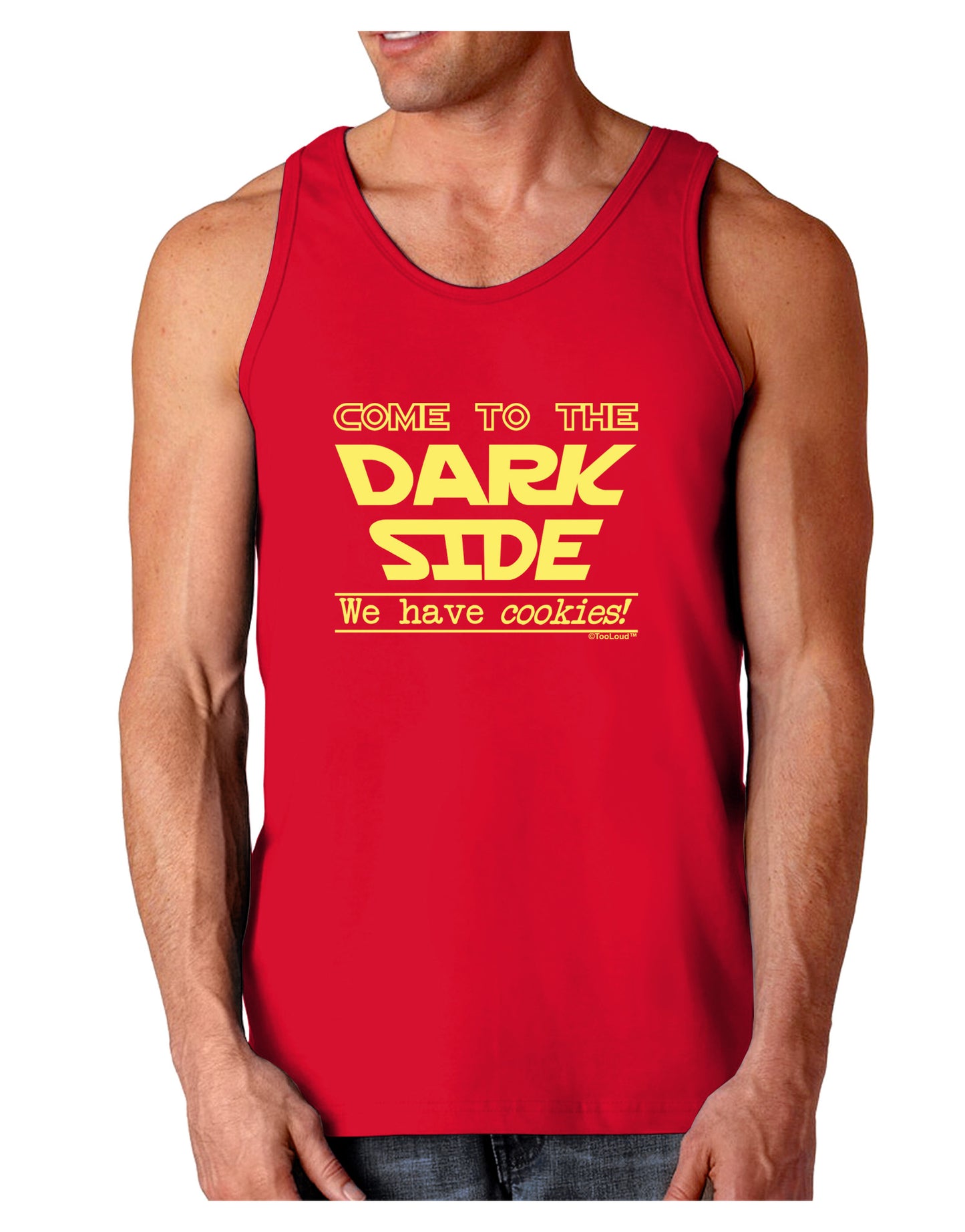 Come To The Dark Side - Cookies Dark Loose Tank Top by-Mens Loose Tank Top-TooLoud-Red-Small-Davson Sales