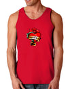 Tattoo Heart Grandma Dark Loose Tank Top-Mens Loose Tank Top-TooLoud-Red-Small-Davson Sales