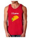 I love Tacos Dark Loose Tank Top-Mens Loose Tank Top-TooLoud-Red-Small-Davson Sales